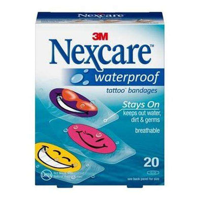 Bandage Strips Plastic Nexcare .0625x2.25" Flexible Clear Latex 20/Bx - Surgical Supplies NY